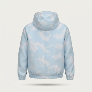 AZBA PREMIUM UNISEX SUBLIMATION WINDBREAKER <b>JACKET</b> LIGHTWEIGHT HOODED PRINTED BREATHABLE STREETWEAR <b>HEATED</b> OUTDOOR - Product Image 2