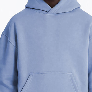Hoodies amples de haute qualité pour fabricants, en molleton French Terry épais, coupe courte et surdimensionnée - Product Image 2