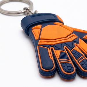 Wholesale <b>Custom</b> Embossed Logo Silicone Rubber <b>Keychain</b> Best Design Gloves Shape Rubber <b>Keychain</b> At Low Price - Product Image 4