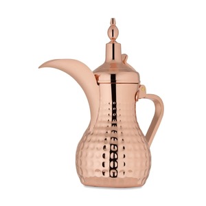 กาต้มกาแฟแบบดัลลาห์แบบดั้งเดิม ทำจากโลหะ พร้อมฝาปิด - Product Image 3