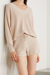Shorts décontractés en cachemire tricoté de luxe pour femme, vente en gros d'usine, collection été - Product Image 3
