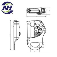 Accessoires de camping et de randonnée en plein air, harnais de sécurité anti-chute, corde d'escalade, ascenseur à deux mains en aluminium pour travaux en hauteur