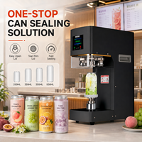 Machine de Scellage Automatique pour Conserves, Bouteilles PET en Plastique, Bocaux, Couvercles à Ouverture Facile, Soudeuse Pop, Machine de Capsulage et de Sertissage