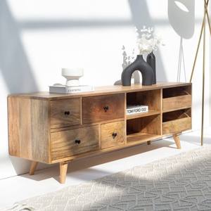 Mueble de TV de Madera Vandana Altis Zenova, Consola de Entretenimiento Moderna de Madera Maciza Minimalista - Product Image 3