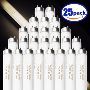 Confezione da 25 Tubi Fluorescenti F32T8/841 da 48 Pollici, Bianco Freddo, 4 Piedi, 32 Watt, 4100K, 2600 Lumen, Base G13, a Risparmio Energetico - Product Image 2