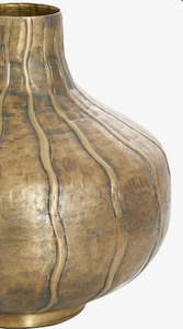 Jarrón de Lujo para Decoración del Hogar con Diseño de Serpiente, Superficie de Latón Inspirada en el Diseño de una Serpiente, Centro de Mesa para Sala de Estar con un Diseño Escultural Ondulado y Acanalado - Product Image 2