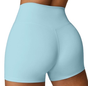 Custom Women Seamless Scrunch Butt Yoga Shorts Low Waist High Elastic Quick Dry Gym Fitness <b>Leggings</b> - Product Image 6