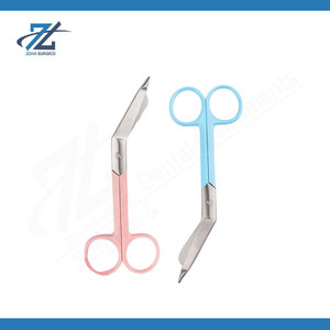 Lister Bandage Scissors 5.5" Set of 2 Stainless Steel First Aid Trauma Shears with Sky Blue & Pink Color Coating for Medical - Product Image 5