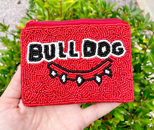 Monedero hecho a mano con cuentas de Hortensia azul para mujer, monedero con bordado de cuentas de semillas de diseño Floral, Cartera de mano, cremallera suave y duradera - Product Image 6