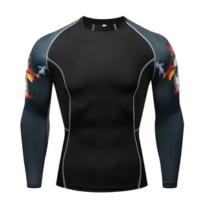Premium Quality Latest Design <b>Shirts</b> Long Sleeve Sublimation <b>Compression</b> <b>Shirt</b> <b>Men</b> Rash Guard For <b>Men</b> - Product Image 1