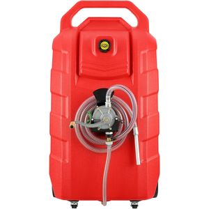 Serbatoio Portatile da 32 Galloni con Pompa di Trasferimento Manuale e Ruote per Stoccaggio Diesel e Benzina per Attrezzature di Movimentazione Materiali - Product Image 1