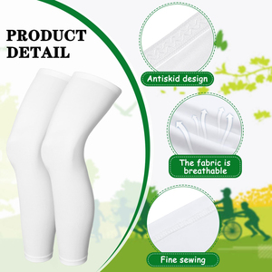 Mangas de compresión alta para piernas, moldeadoras, transpirables y cómodas, leggings de soporte para ropa interior, protector adelgazante para piernas. - Product Image 2