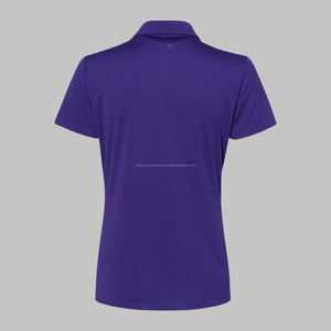 Piqué classique en polyester/coton personnalisé pour hommes chemise anti-rides séchage rapide respirant à manches courtes logo brodé solide - Product Image 5