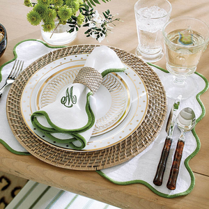 Ronds de serviette écologiques faits à la main, ensemble de 4 en jonc de mer, origine Vietnam, OEM/ODM, ensemble de sets de table et ronds de serviette en rotin tressés à la main - Product Image 3