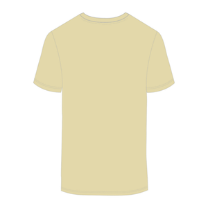 เสื้อยืดคอกว้างผู้ชาย สีเหลือง ผ้าฝ้ายหรูหรา 100% ทรงลำลอง สีพื้น ไม่หดตัว พรีเมียม แขนสั้น แห้งเร็ว ระบายอากาศได้ดี กระชับพอดีตัว - Product Image 2