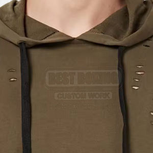 Producto en Línea, Artículo Nuevo, Sudadera con Capucha de Algodón Mezclado, Estilo Clásico, Cómoda de Usar, Sudadera con Capucha Desgastada - Product Image 5