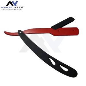 Single Blade Stainless Steel Barber <b>Razor</b> <b>for</b> <b>Men</b> with Swing Lock Blade Holder Customized Packaging Straight Edge Shavette - Product Image 2
