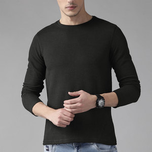 Camiseta Ligera de Tela Waffle, Cómoda, Estilo Minimalista, para Uso Diario, Tejido Waffle Texturizado, Suave y Moderna, Ropa Urbana con Estilo - Product Image 1