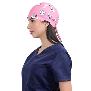Unisex Cotton Scrub Cap Twill Fabric Needle Detection Medical Surgical Nurse Hat Adjustable Hospital Headwear Custom Uniform - Product Image 5