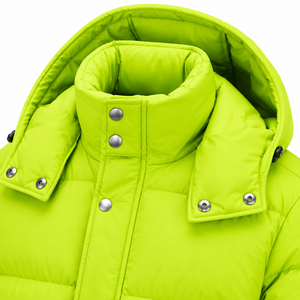 New Arrival Men's Hooded Puffer Jacket Plain Dyed Custom Design Winter Quilted <b>Padded</b> Breathable <b>Waterproof</b> Outerwear - Product Image 4