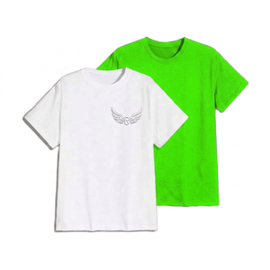 Men's Cotton Short Sleeve <b>T</b>-<b>Shirt</b> With Wing Logo O-Neck Casual Regular Fit White <b>Black</b> - Product Image 5