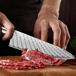 Ensemble de couteaux de cuisine en acier Damas de qualité supérieure, design moderne et élégant, couteaux de chef professionnels, lame durable et haute performance - Product Image 3