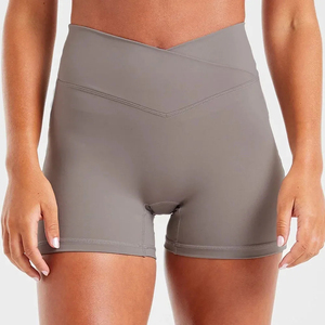 Shorts de Yoga para Mujer, Cintura Alta, Deportivos, Ajustados, Sexys, Casuales, Servicio OEM Personalizado, Transpirables, de Secado Rápido - Product Image 1