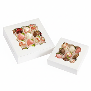 กล่องคัพเค้กทรงสี่เหลี่ยม 12 ช่อง แบบนำกลับบ้าน สำหรับบรรจุเค้กและขนมอบ พิมพ์ออฟเซ็ตบนกระดาษแข็ง ผลิตตามแบบเวียดนาม - Product Image 5