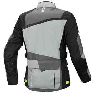 Blousons de moto en cuir robustes, longs, imperméables, noirs, pour motocross, avec logo frontal, coupe-vent et respirants 2025 - Product Image 2