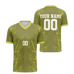<b>Light</b> Weight Fashion New Style Men's Soccer Jersey-Plus Size Quick Dry 100% Polyester Short Sleeve - Product Image 1