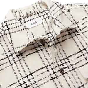 Camisa de franela ligera de alta calidad para verano, camisa a cuadros de algodón cepillado fino, manga larga, ropa informal de verano para hombre - Product Image 6