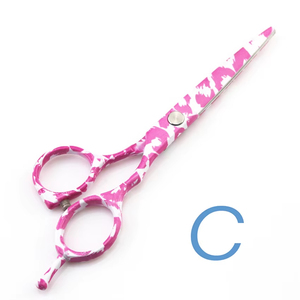 Ciseaux de coiffure professionnels japonais 440C de 5,5 pouces, peinture couleur grillée, ciseaux de coupe multifonctionnels pour barbier - Product Image 4