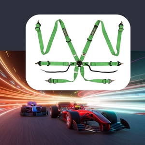 TBRACING Sport Plus Racing Harness With Patented <b>Elastic</b> Stabilizing Band For Secure Seat <b>Belt</b> Positioning Custom Logo & Color - Product Image 3