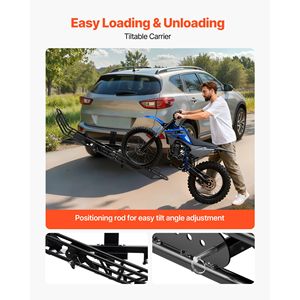 Portamoto da Gancio Traino in Acciaio Rinforzato, Capacità 227 kg, con Dispositivo Antiribaltamento e Cinghie Stabilizzatrici per Scooter - Product Image 5