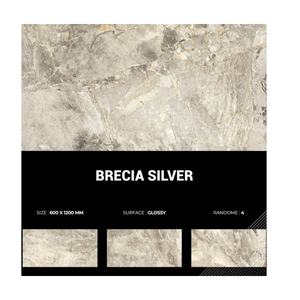 Carreaux de sol en porcelaine 600x1200mm antidérapants, résistants à l'usure, entièrement émaillés, texture marbre, résistants aux acides, antibactériens - Product Image 2