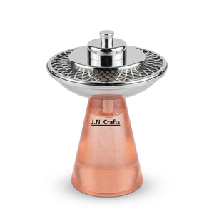 Quemador de incienso de resina verde con tapa metálica y bandeja perforada, difusor de aromaterapia para uso en todas las estaciones - Product Image 2