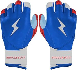ถุงมือตีเบสบอลหนังแท้รุ่นดั้งเดิม BRUCE BOLT แบบข้อมือยาว ปิดด้วยแถบตีนตุ๊กแก สำหรับมือขวา/ซ้าย ปรับขนาดและสีได้ - Product Image 2