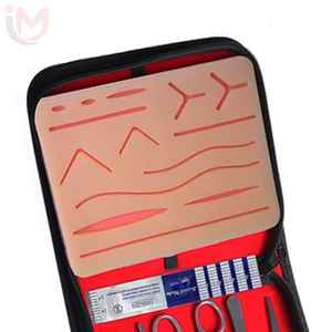 Kit d'entraînement à la suture pour étudiants en médecine avec instruments chirurgicaux et modèle de peau d'entraînement - Product Image 5