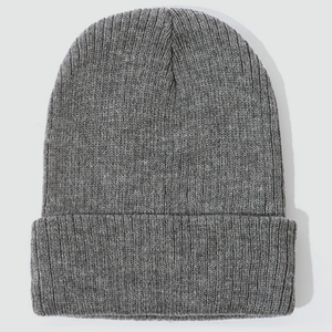 Bonnet unisexe en tricot à revers plié avec tissu côtelé extensible de qualité supérieure, doux et chaud, idéal pour les loisirs en plein air - Product Image 1