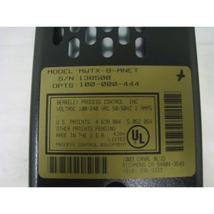 Contrôles de processus Berkeley MWT-8-MNET Machineworks - Équipements et pièces semi-conductrices d'occasion fiables à l'échelle mondiale - Product Image 1
