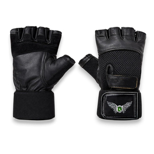 Gants d'entraînement en maille respirante avec protection de la paume et adhérence sécurisée, logo personnalisé, demi-doigts, pour fitness et entraînement - Product Image 1