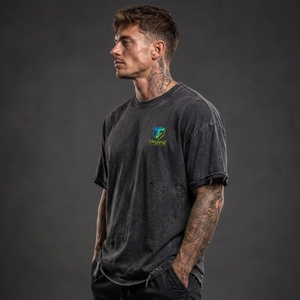 Premium Men Distressed <b>T</b> <b>Shirt</b> Soft Cotton Fabric Vintage Washed Finish Relaxed Fit Short Sleeve Casual Streetwear Apparel OEM - Product Image 6