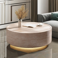 Masif Ahşap Sehpa Yeni İtalyan Minimalist Modern Tasarım Dayanıklı Çevre Dostu Küçük Daire Ev Mobilyası Kolay