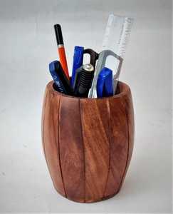 Natural Wood Pen Stand Desktop Stationery Storage <b>Holder</b> - Product Image 2