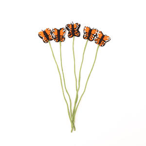 Wool Felt Butterfly <b>Fairy</b> <b>Wand</b> Kids Child Pretend Play Montessori Toy Newborn Photo Prop Handmade Wholesale Bulk - Product Image 3