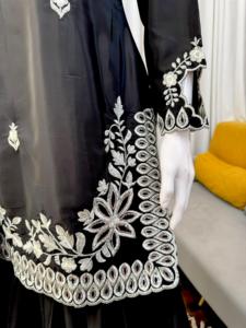 ชุดสูทสุภาพสตรีคุณภาพเยี่ยมทำจากผ้าไหมทอทอลายเรียบเรียงเป็นลำดับตามธรรมชาติดีไซเนอร์ - Product Image 3