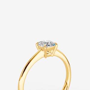 Nuevo Anillo Solitario Clásico con Cojín de Diamantes Naturales en Oro Rosa de 18K, Anillo de Compromiso de Lujo para Mujer, Regalo - Product Image 2