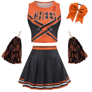 Tenue de cheerleading professionnelle Solid Trader Pro Level Performance Gear, couleurs vibrantes, tissu respirant, mobilité améliorée, style élégant. - Product Image 1