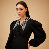 Robe noire en lin pur de qualité supérieure pour femmes, détails brodés et plissés, respirante, décontractée, sans manches, coupe évasée, pour l'été