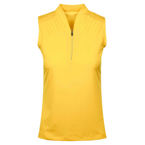 Chemises de golf sans manches pour femmes, couleur unie, tissu tricoté, coupe ajustée, meilleure qualité, dernier design. - Product Image 6